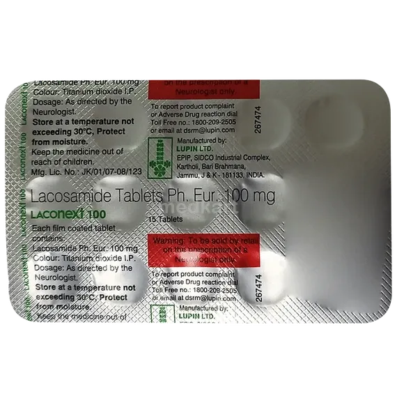 laconext 100mg tablet 10's